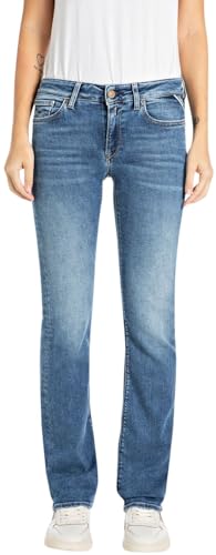 Replay Damen Jeans New Luz Skinny-Fit, Blau (Medium Blue 009-7), 29W / 32 im Sale